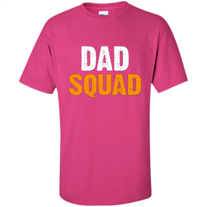 Fathers day T-shirt DAD Squad Funny T-Shirt Heliconia