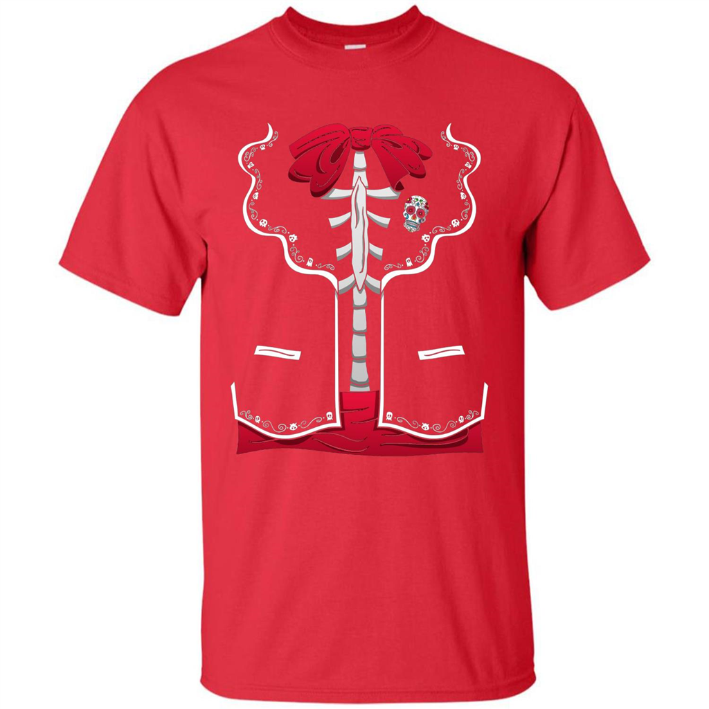 Halloween Costume Dia De Los Muertos T-Shirt Day Of The Dead Red