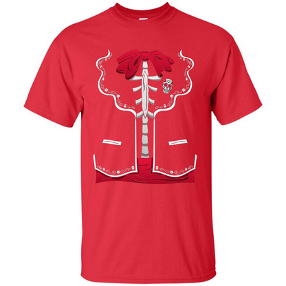 Halloween Costume Dia De Los Muertos T-Shirt Day Of The Dead Red