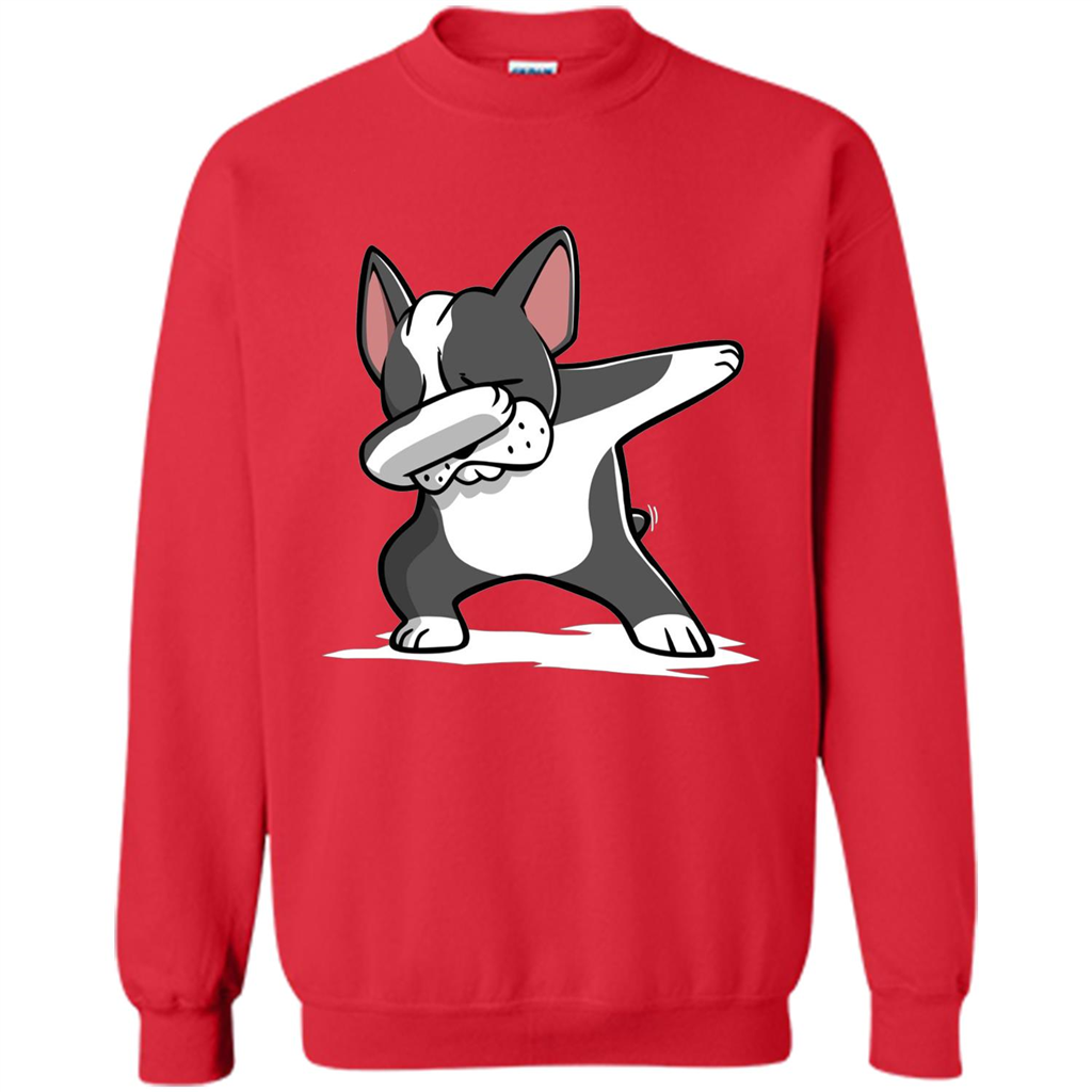Dabbing Boston Terrier Dog T-Shirt Dab Dance T-shirt Red