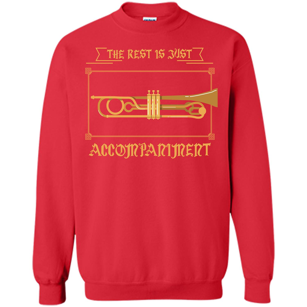 Trombone T-shirt The Rest Is Just Accompaniment Red