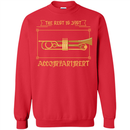 Trombone T-shirt The Rest Is Just Accompaniment Red