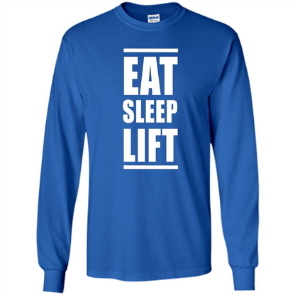 Mens Eat Sleep Lift T-shirt Royal