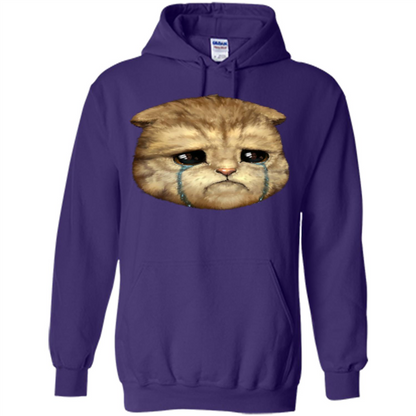 Cat Lovers T-shirt Cat Crying Purple