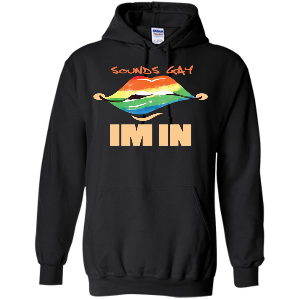 LGBTQ T-shirt Sound Gay Im In Black
