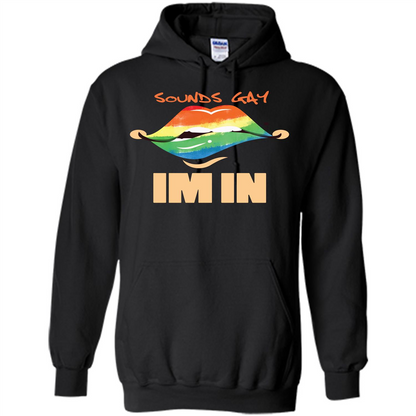 LGBTQ T-shirt Sound Gay Im In Black