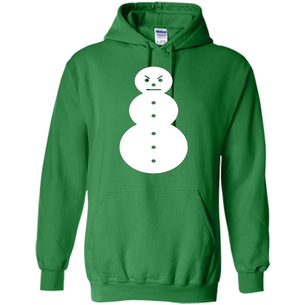 Christmas T-shirt Angry Snowman T Shirt Irish Green