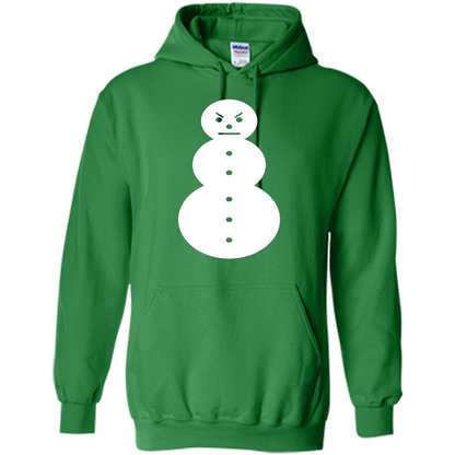 Christmas T-shirt Angry Snowman T Shirt Irish Green