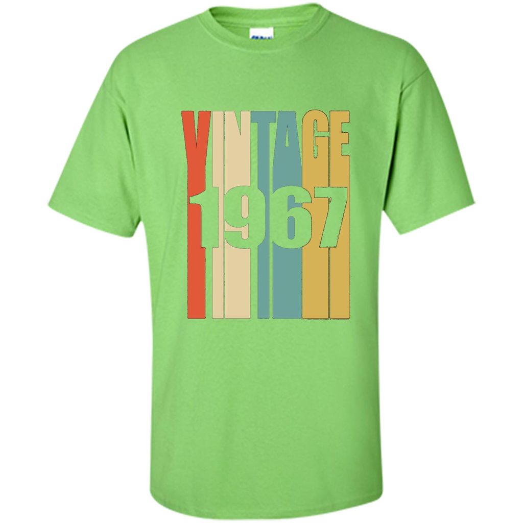Retro Vintage 1967 T-shirt 50th Birthday T-shirt Lime