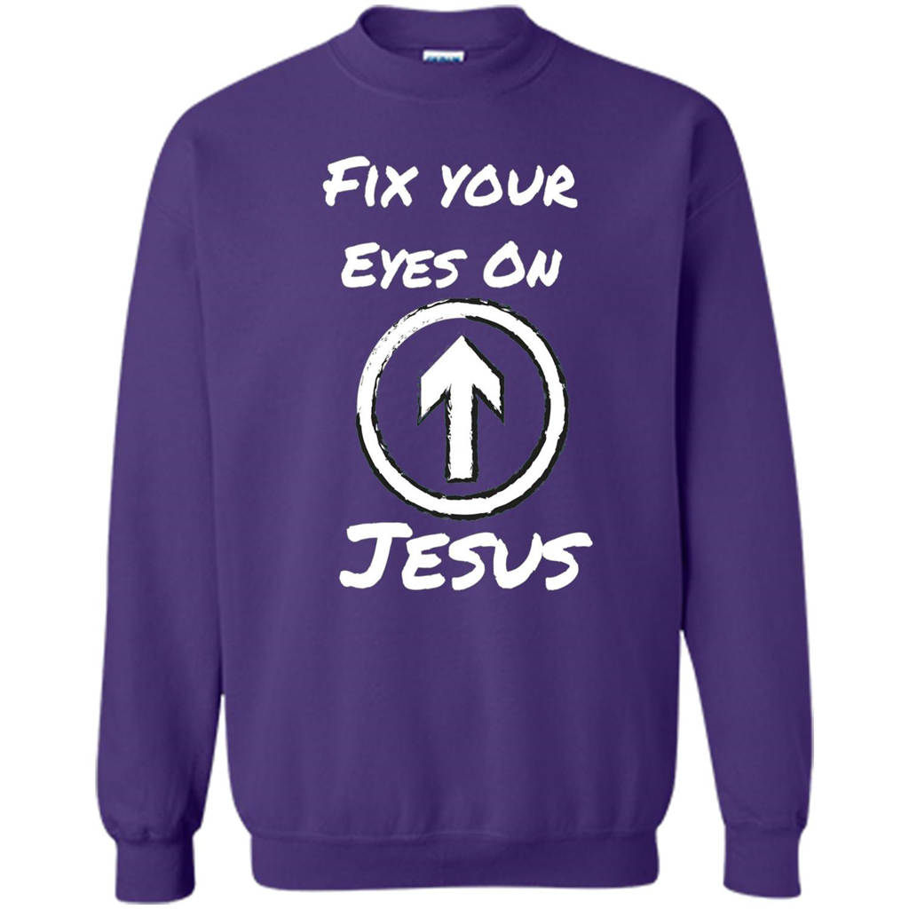 Fix Your Eyes On Jesus T-shirt Faithful Christians Orange