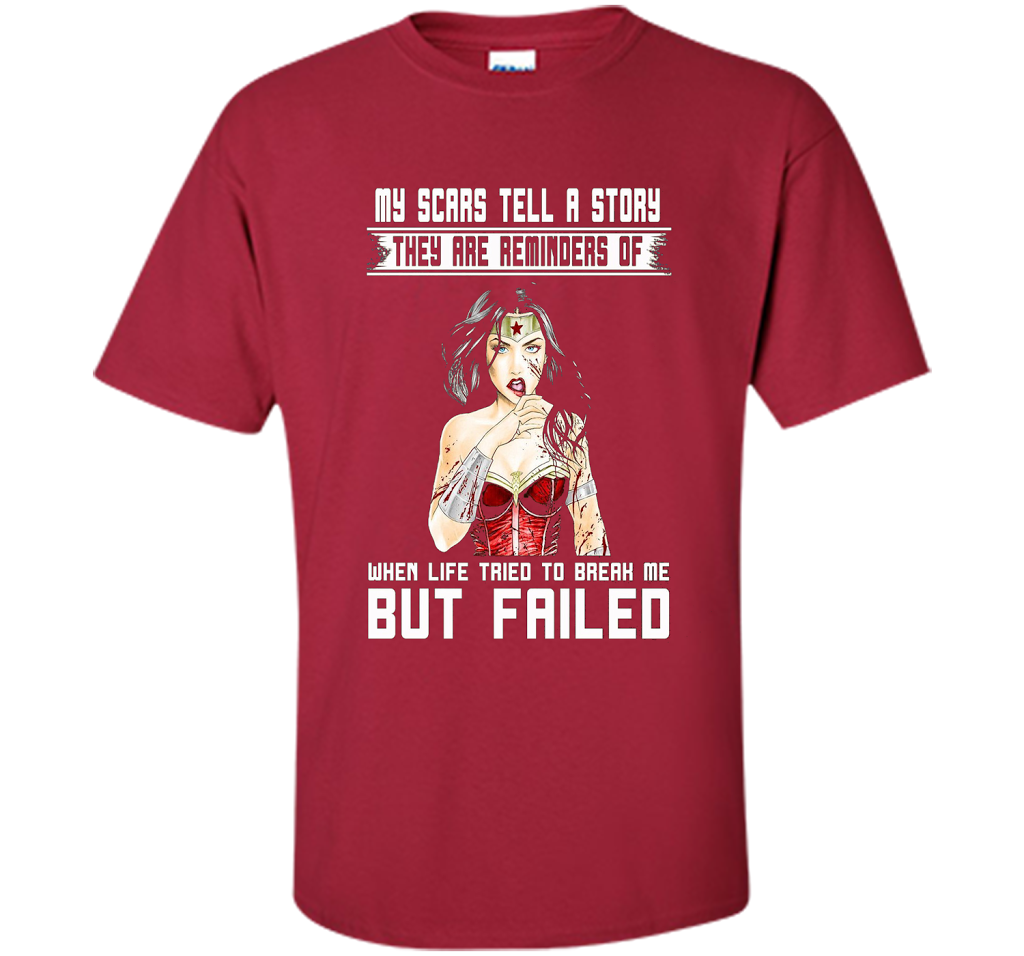 Women's My Scars Tell A Story They Are A Reminder Shirt cool shirt Cardinal