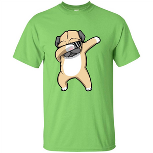 Dabbing Pug T-shirt Funny Cute Dog Dab Dance T-Shirt