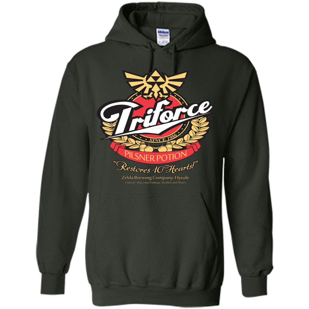 Special Potion Triforce Pilsner Potion T-shirt Forest Green