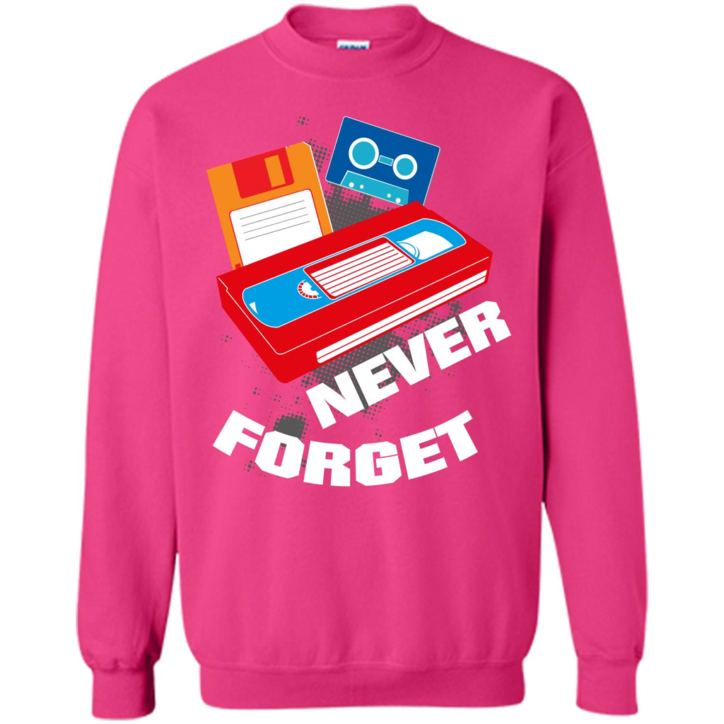 Floppy Disk Vhs 90s 80s T-shirt Never Forget Heliconia