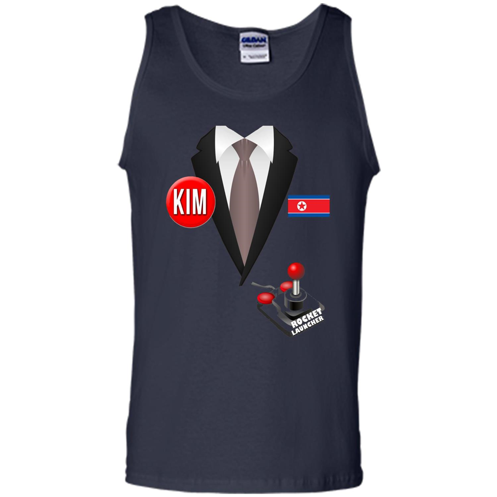 North Korea Halloween T-Shirt Rocket Launcher Navy