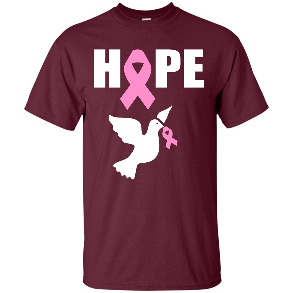 Cancer Awareness T-shirt Hope T-shirt Maroon