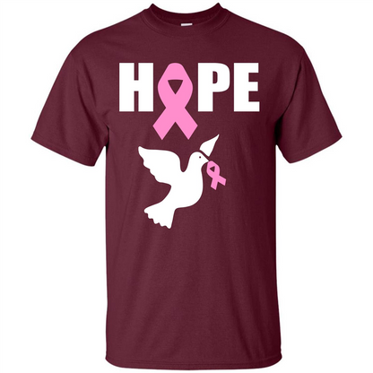 Cancer Awareness T-shirt Hope T-shirt Maroon