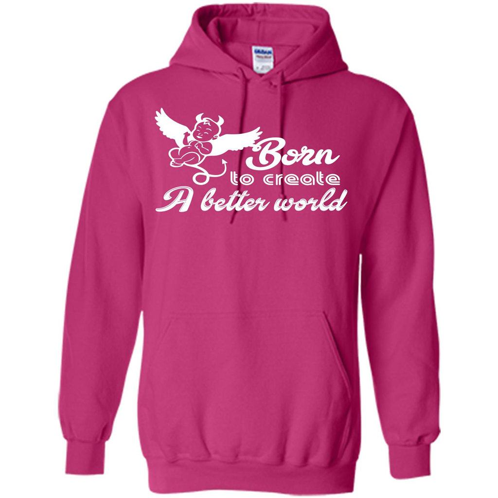 Baby T-shirt Born To Create A better World T-shirt Heliconia