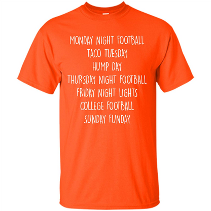 Football T-shirt Monday Night Football Taco Tuesday Orange