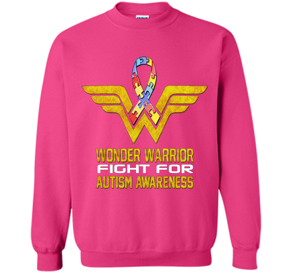 Wonder Warrior Fight For Autism Awareness T-shirt Heliconia