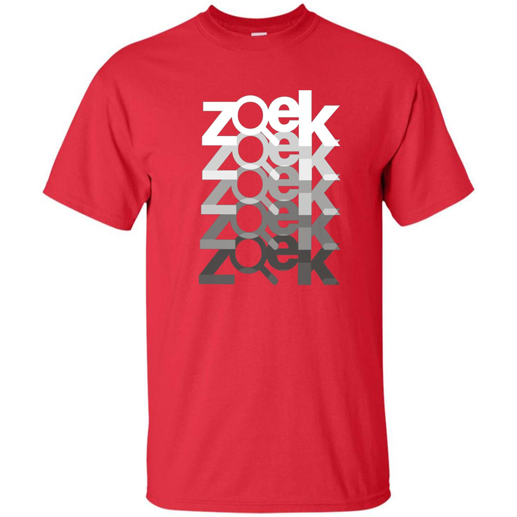 Zoek Zoek Zoek White Black T-shirt Red