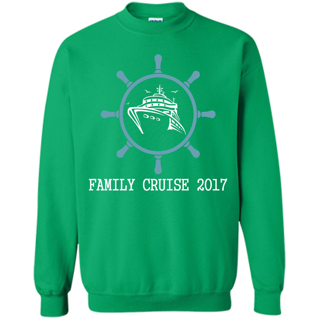 Family T-shirt Family Cruise 2017 Irish Green