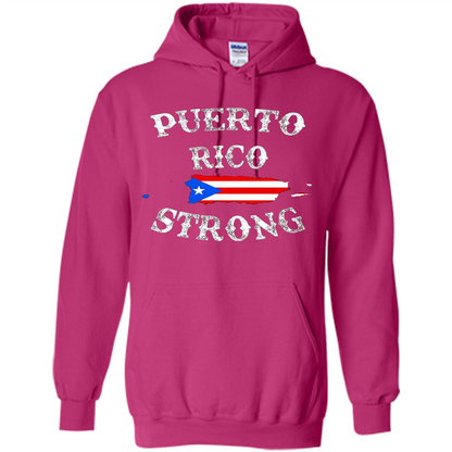 Love Puerto Rico - Puerto Rico Strong Flag T-shirt Heliconia