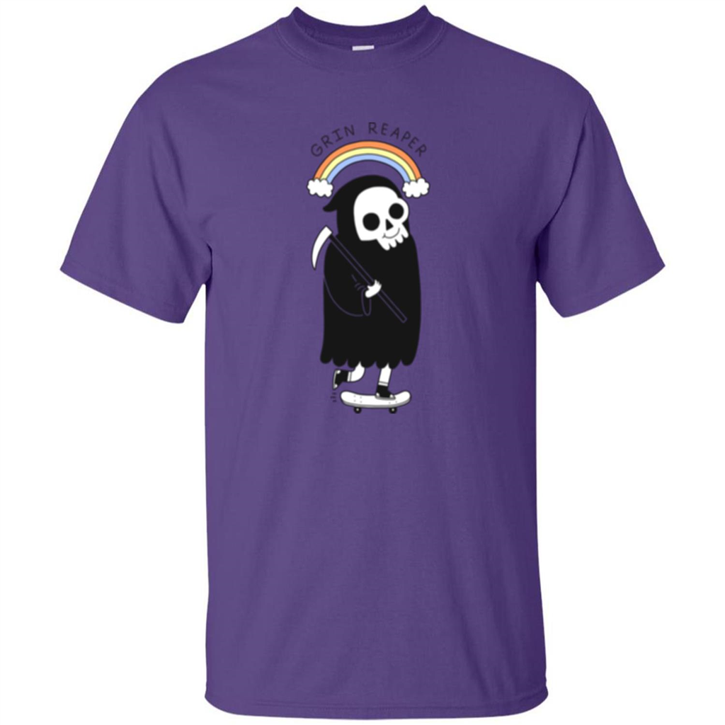 Grin Reaper Rainbow T-shirt Purple