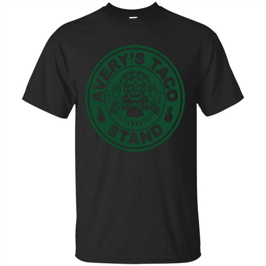 Avery's Taco Stand Green T-shirt Black