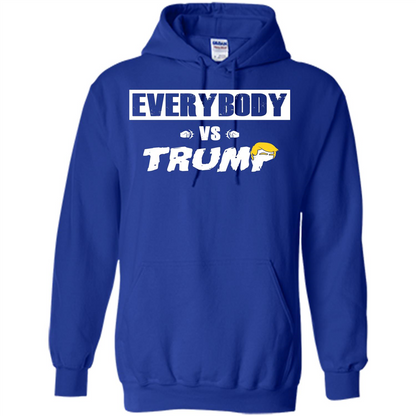 Funny American T-shirt Everybody Vs Trump Royal