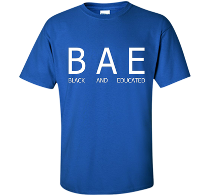 Bae Black And Educated T-shirt Royal