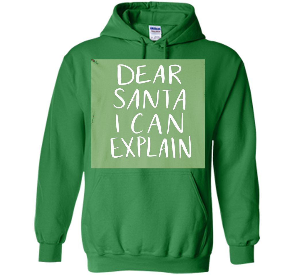Dear Santa T-Shirt Funny Humor Holiday Christmas shirt Irish Green