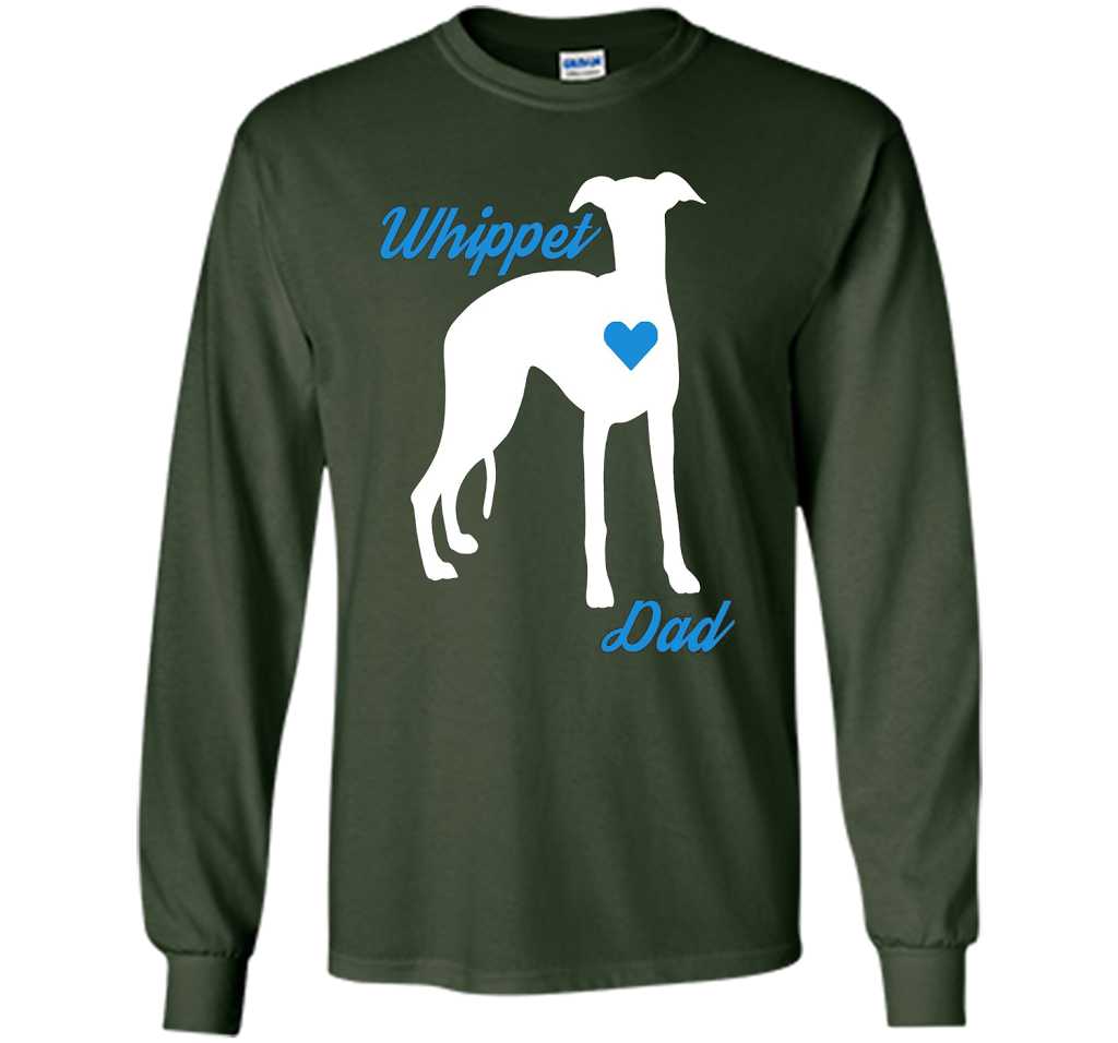 Mens Whippet Dad - Father's Day T-Shirt For Dog Lovers t-shirt Forest Green