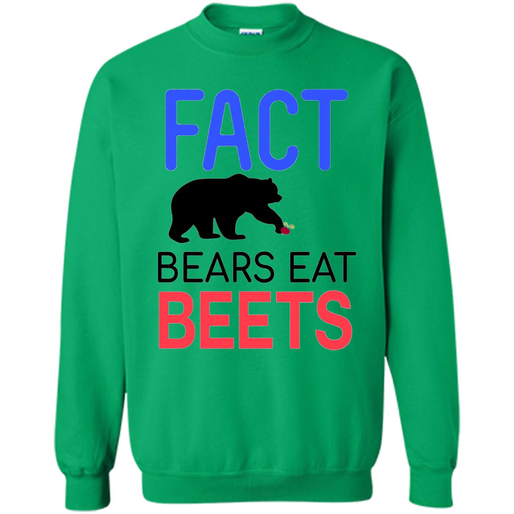 FACT Bears Eat Beets T-shirt Funny Men Women Novelty Gift Irish Green