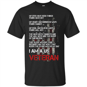 Military T-shirt I Am A Us Veteran T-shirt
