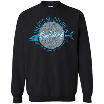 Fishing T-shirt No Crying Fishing Black