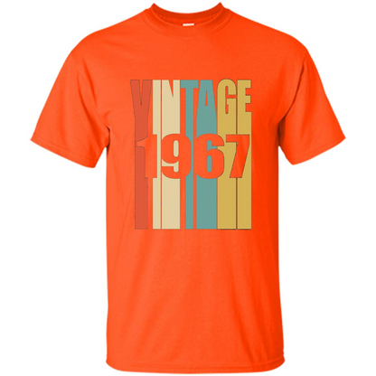 Retro Vintage 1967 T-shirt 50th Birthday T-shirt Orange