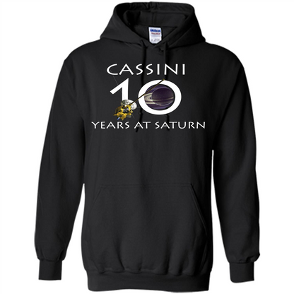 Cassini Grand Finale T-shirt Cassini 10 Years At Saturn T-shirt Black