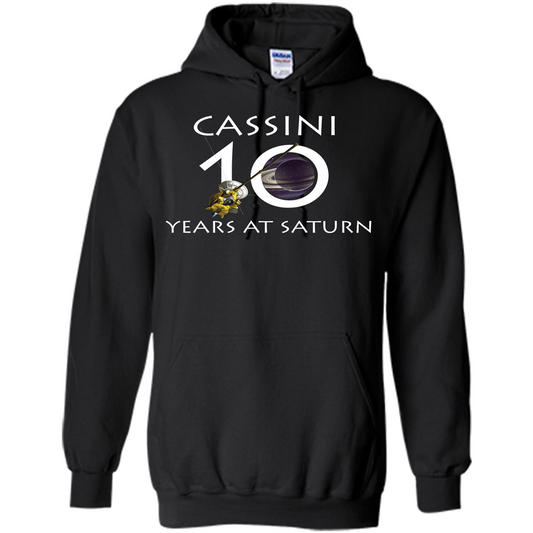 Cassini Grand Finale T-shirt Cassini 10 Years At Saturn T-shirt Black