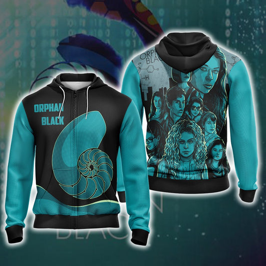 Orphan Black Unisex Zip Up Hoodie 4XL
