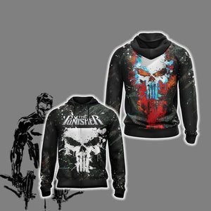 The Punisher New Look Unisex Zip Up Hoodie