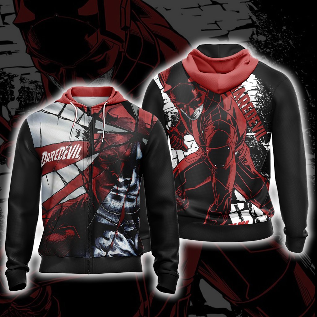 Daredevil New Unisex Zip Up Hoodie