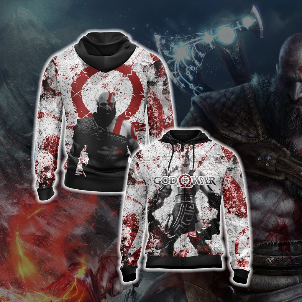 God Of War New Collection Unisex Zip Up Hoodie 4XL