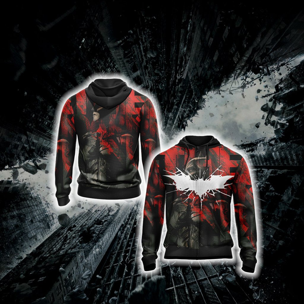 The Dark Knight New Unisex Zip Up Hoodie