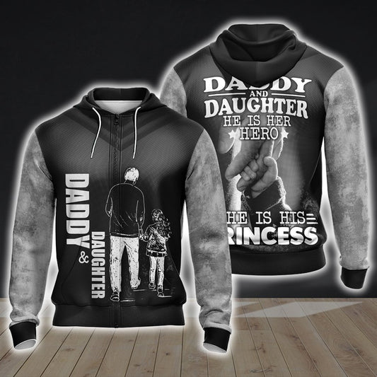 Family Unisex 3D Zip Up Hoodie 4XL