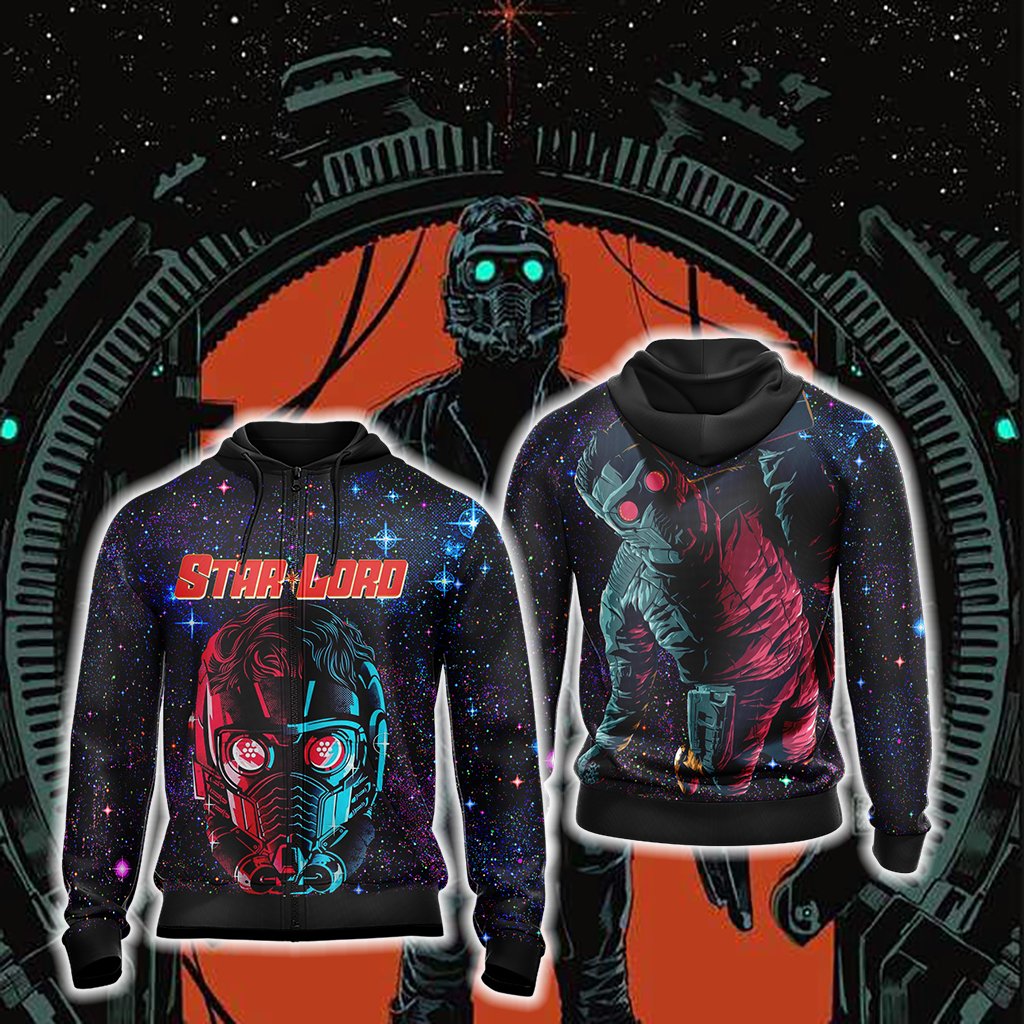 Guardians Of The Galaxy - Starlord Unisex Zip Up Hoodie