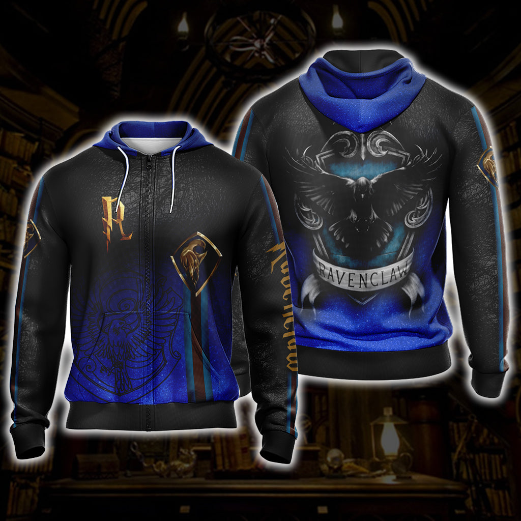 Harry Potter - Wise Like A Ravenclaw New Look Unisex Zip Up Hoodie