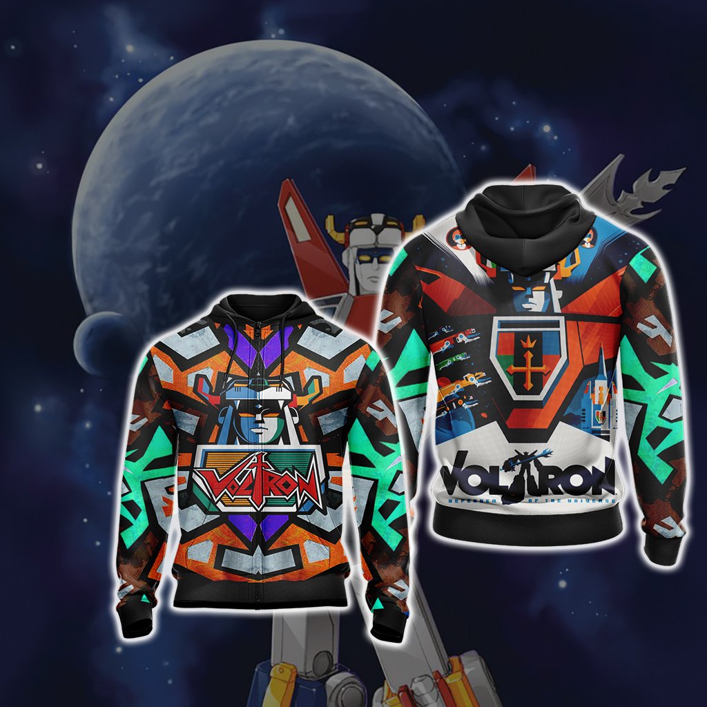 Voltron: Legendary Defender New Version Zip Up Hoodie