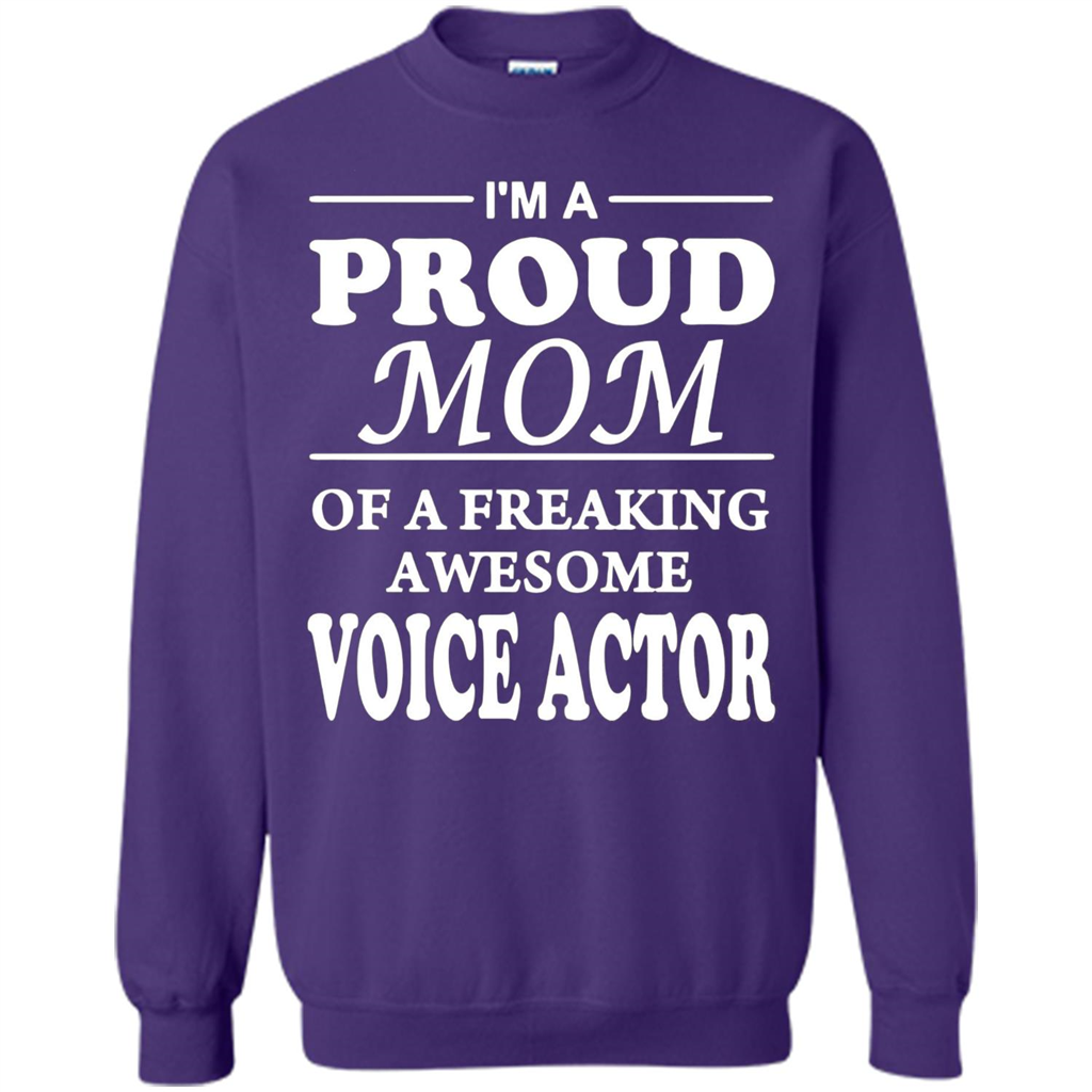Funny Mommy Gift T-shirt Proud Mom Of A Voice Actor T-shirts Orange