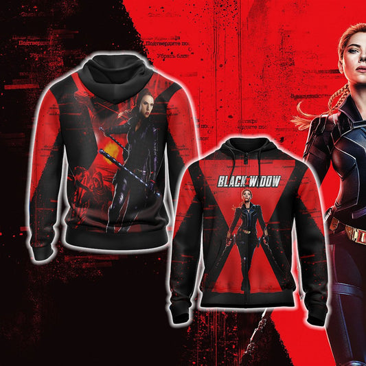 Black Widow 2020 New Unisex Zip Up Hoodie 4XL